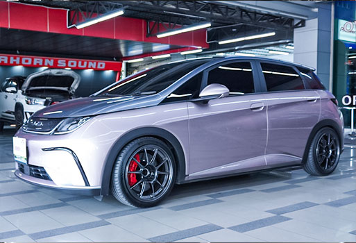 ผลงานติดตั้งเครื่องเสียงรถยนต์ BYD DOLPHINE